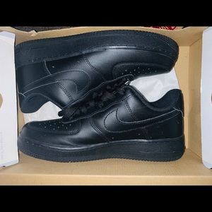 All black Air force 1s
